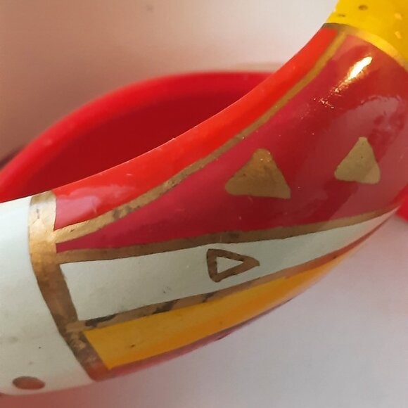 Brand New Handmade, Impeccable, designer, Vintage, Floral Bangle - Picture 2 of 2